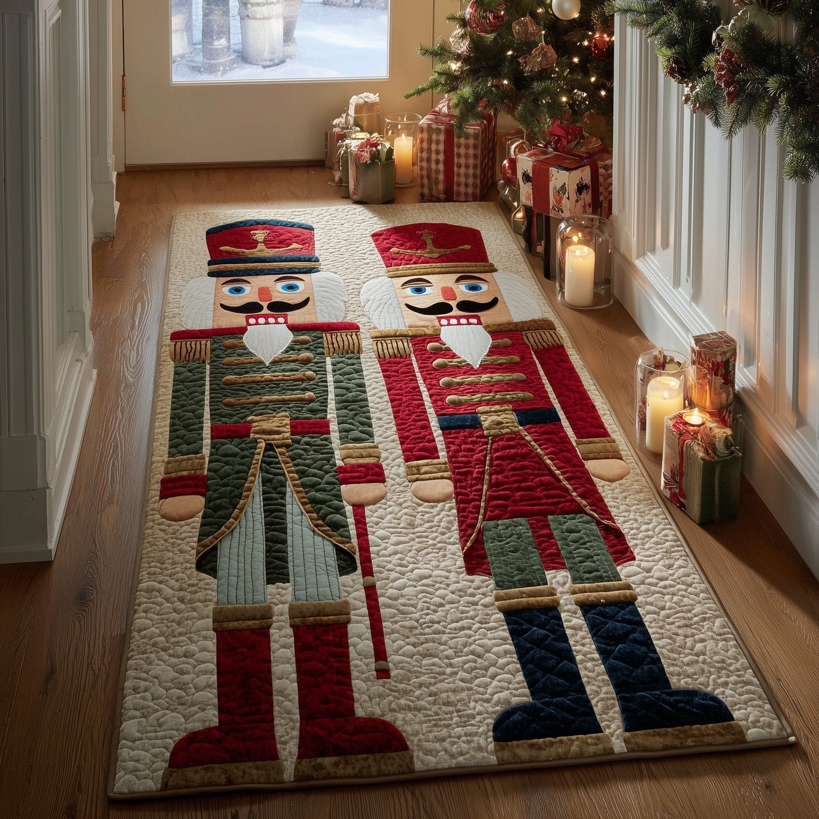 Festive Nutcracker Runner Rug - Nature Design | Serene Runner Rug
