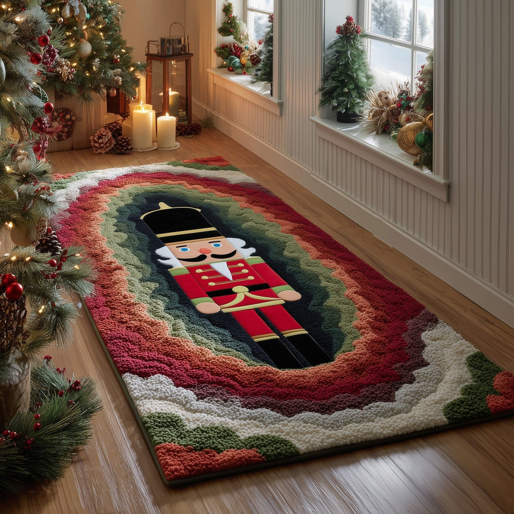 Festive Nutcracker Runner Rug - Nature Design | Serene Runner Rug