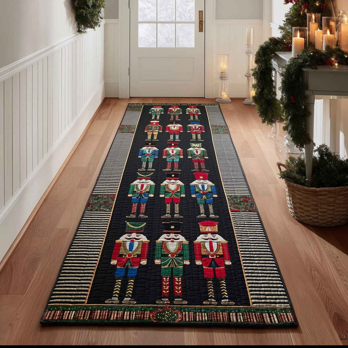 Festive Nutcracker Runner Rug - Nature Design | Serene Runner Rug
