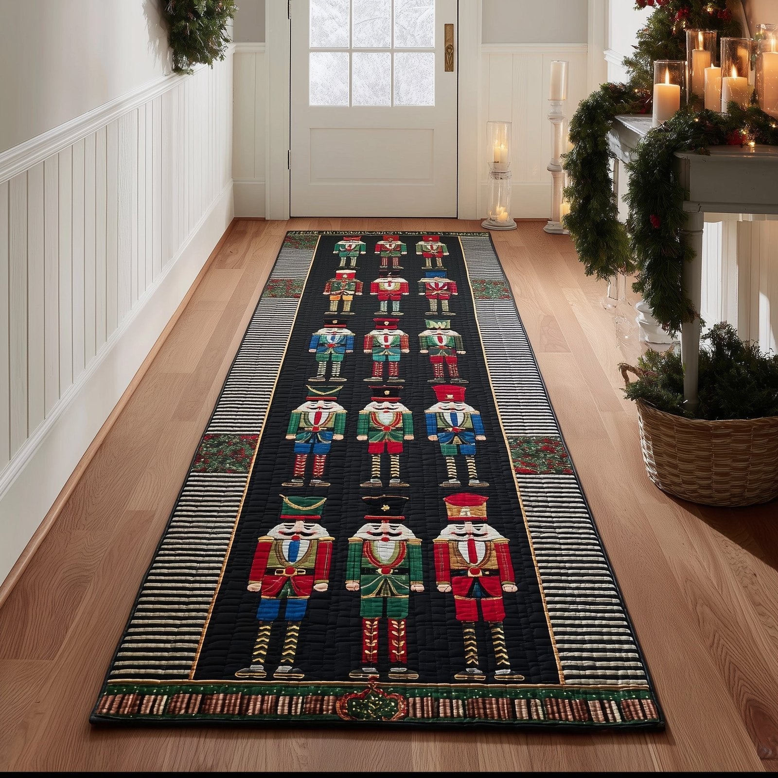 Festive Nutcracker Runner Rug - Nature Design | Serene Runner Rug