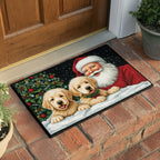 Festive Santa Claus Doormat - Seasonal Holiday Design | Printed Welcome Doormat