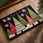 Festive Trees Doormat - Nature Design | Printed Welcome Doormat