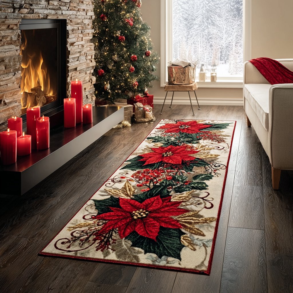 Festive Walk Runner Carpet Runner Rug - Cute Pet Design | Animal Printed Runner Rug