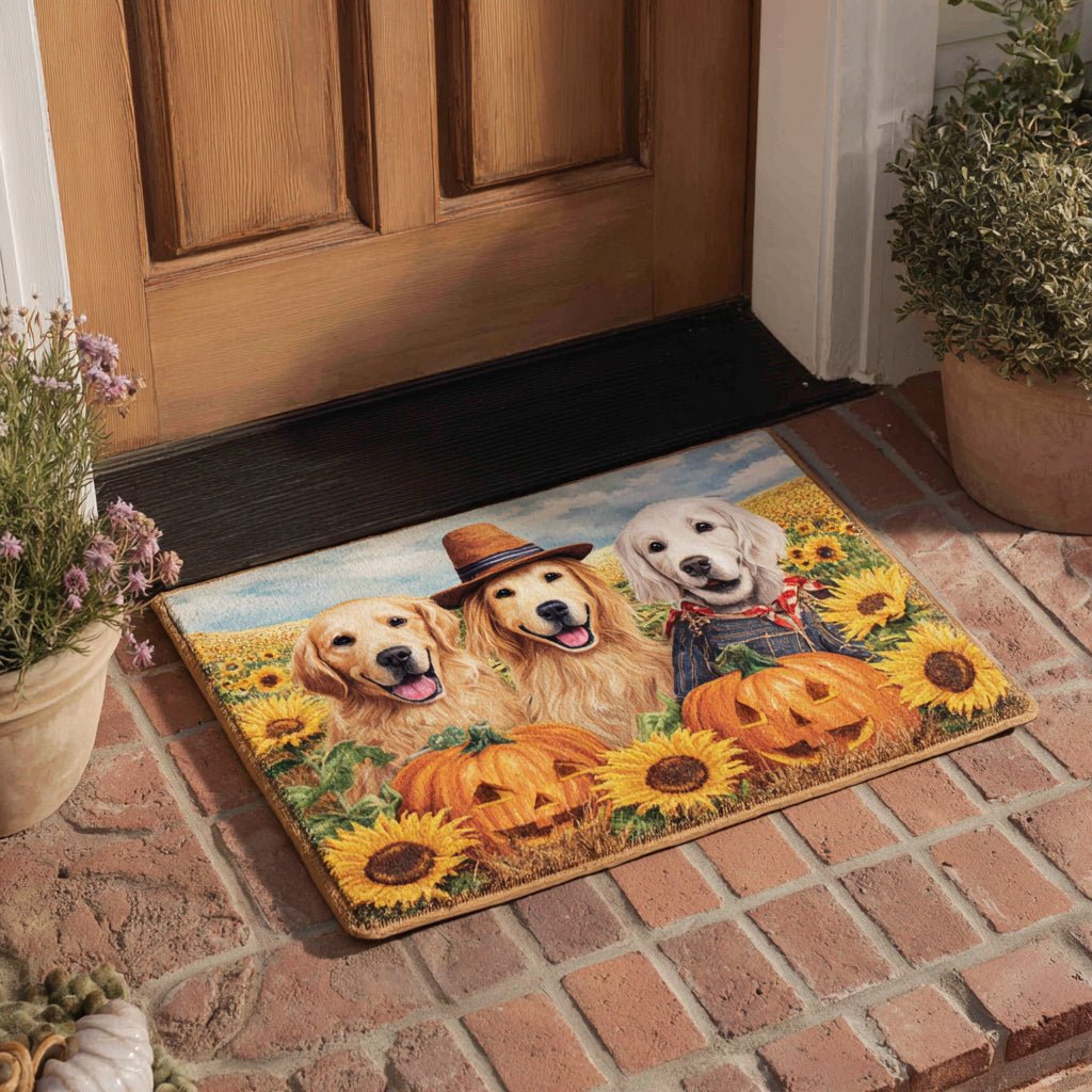Field Golden Retriever Doormat - Cute Animal Design | Printed Welcome Doormat