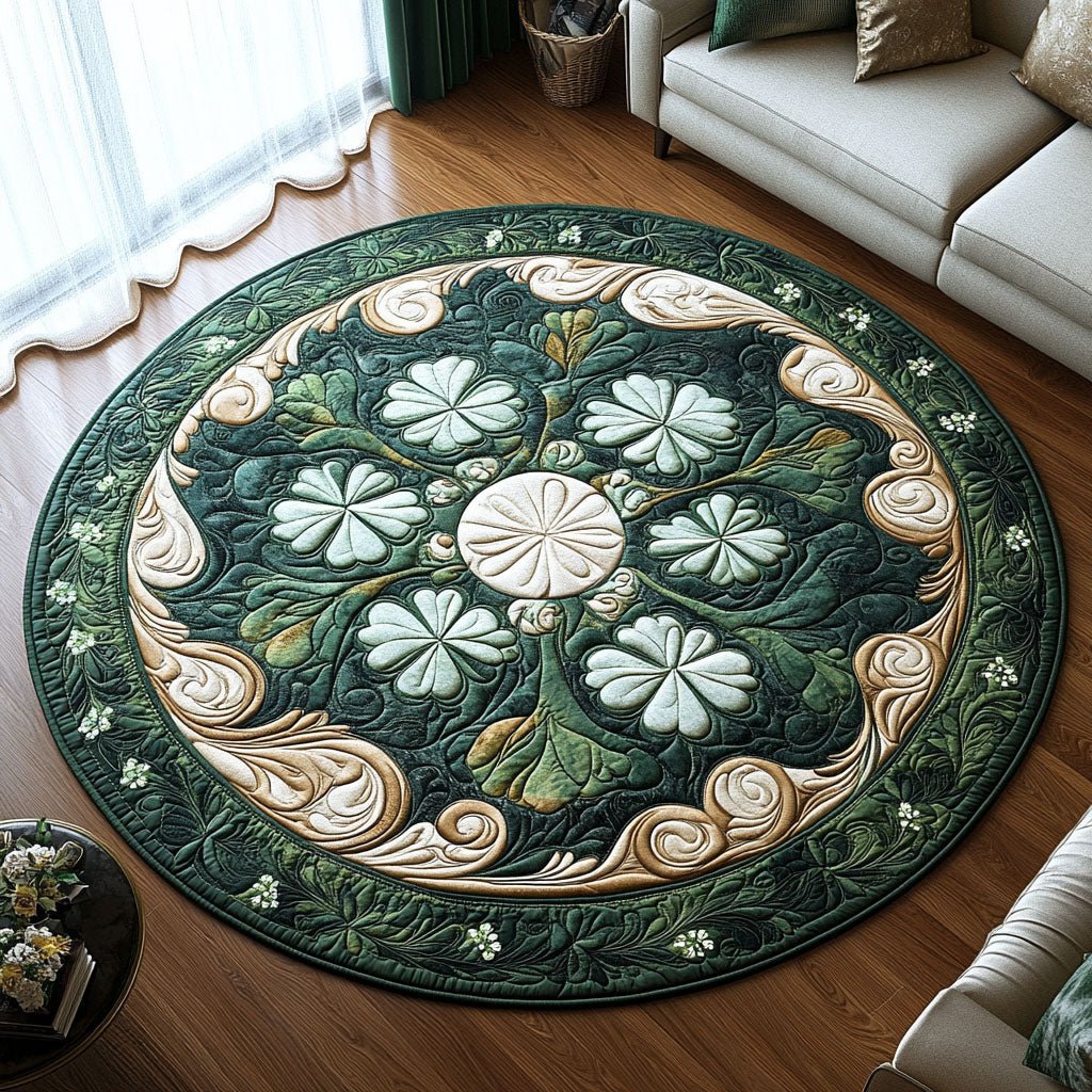 Fields of Fortune Round Mat Rug - Nature Design | Serene Home Decor
