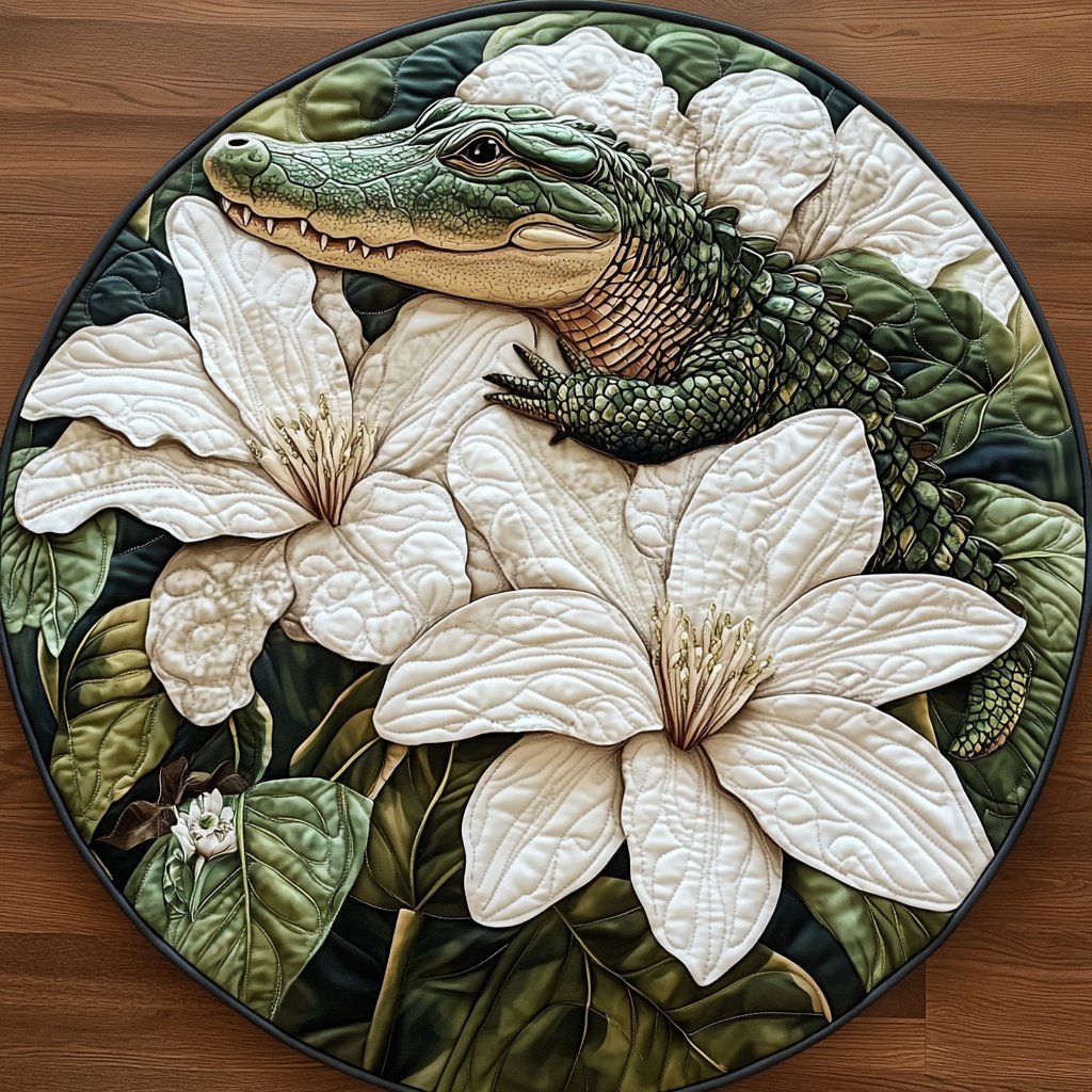 Fierce Beauty Round Mat Rug - washable non-slip printed rug