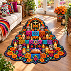Fiesta Altar Custom Shape Area Rug - Nature Design | Die-Cut Non-Slip Rug - washable non-slip printed rug