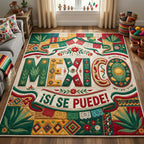 Fiesta Threads area rug in a living room