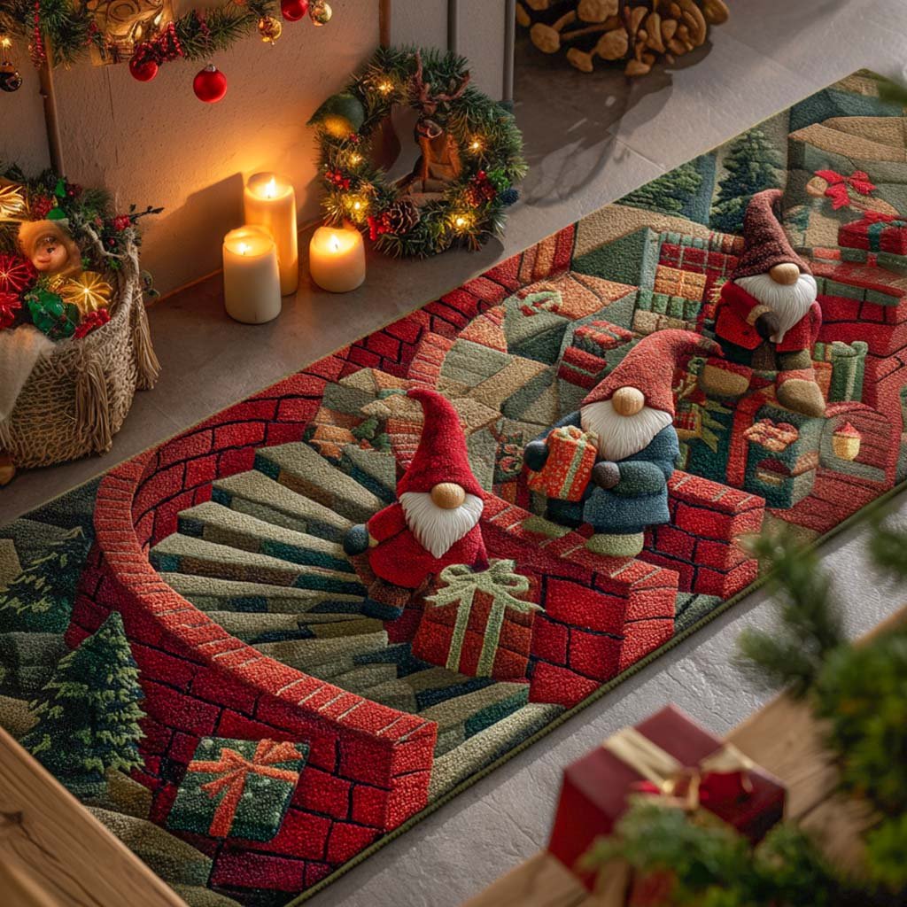 Fireplace Gathering Runner Carpet Runner Rug - Cute Pet Design | Animal Printed Runner Rug