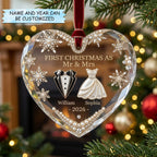 First Christmas as Mr and Mrs Christmas Ornament