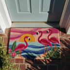 Flamingo Breeze Doormat - Nature Design | Printed Welcome Doormat