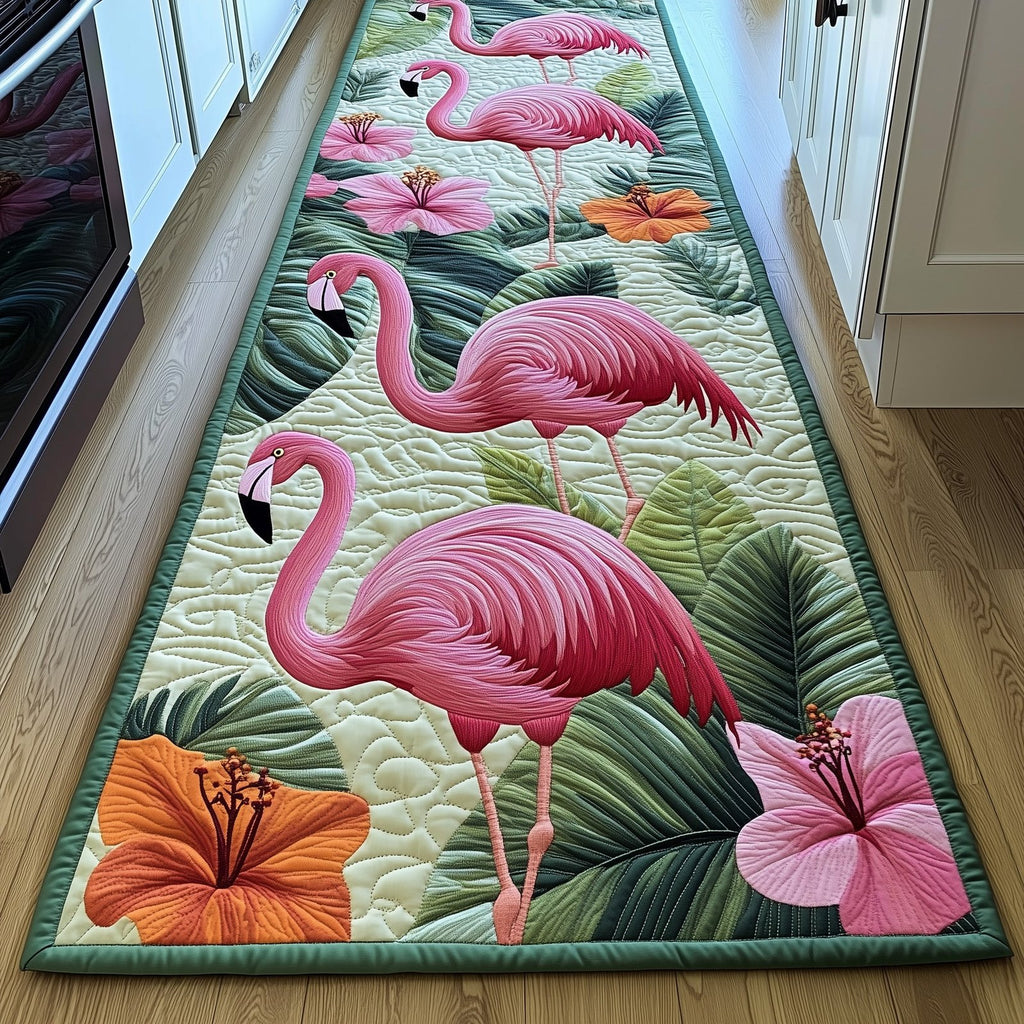 Flamingo Charm Runner Rug - Nature Design | Serene Runner Rug
