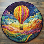 Floating Dreams Round Mat Rug - washable non-slip printed rug