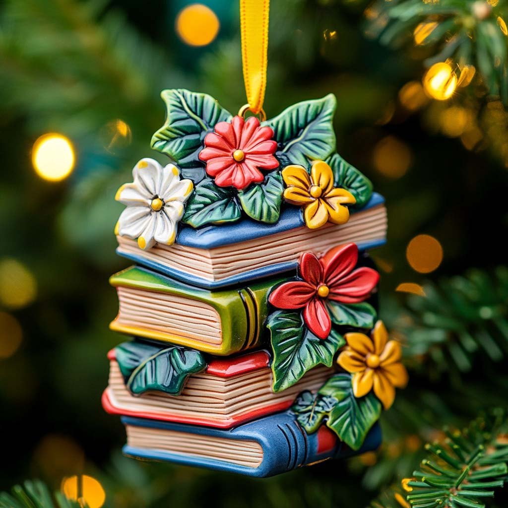 Majestic Blue Owl Christmas Ornament