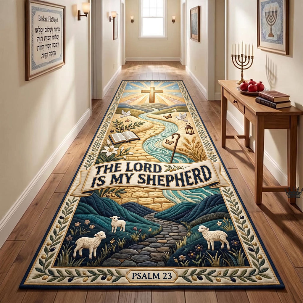 Floral Bible Runner Rug - Nature Design | Serene Runner Rug