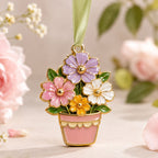 Flower Pot Christmas Ornament