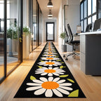 Flower Lane Runner Carpet Runner Rug - Cute Pet Design | Animal Printed Runner Rug