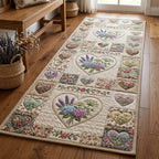 Flower Patchwork Runner Rug - Nature Design | Serene Runner Rug