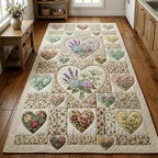Flower Patchwork Runner Rug - Nature Design | Serene Runner Rug