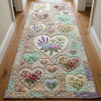 Flower Patchwork Runner Rug - Nature Design | Serene Runner Rug