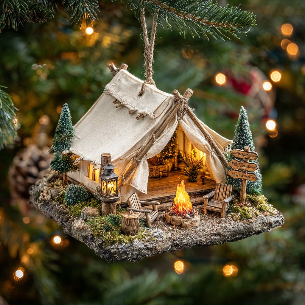 Woodland Baby Deer Christmas Ornament