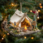 Woodland Baby Deer Christmas Ornament
