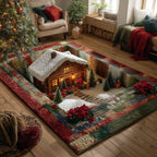 Forest Cabin area rug in a living room
