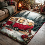 Forest Camp area rug in a living room