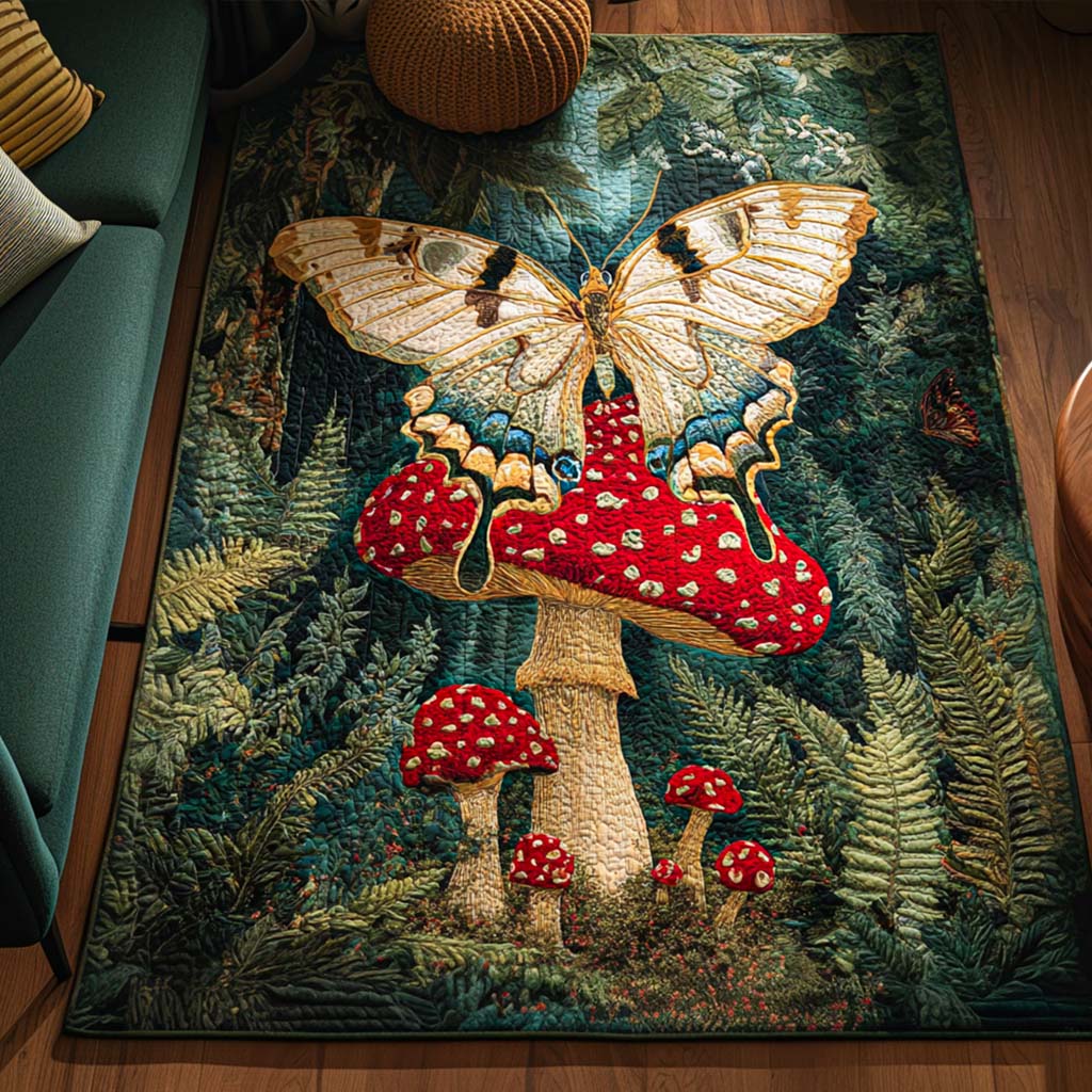 Forest Charm area rug in a living room