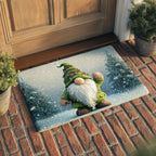 Forest Christmas Gnome Doormat - Faith Inspired Design | Printed Welcome Doormat