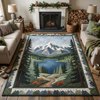 Forest Gateway area rug in a living room