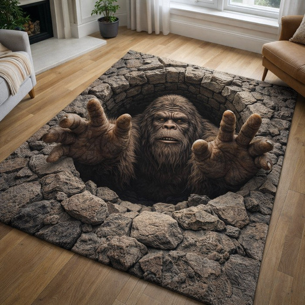 Forest Giant area rug in a living room