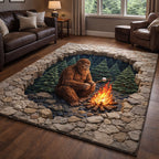 Forest Giant area rug in a living room