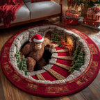 Forest Giant Round Mat Rug - Nature Design | Serene Home Decor