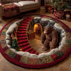 Forest Giant Round Mat Rug - washable non-slip printed rug