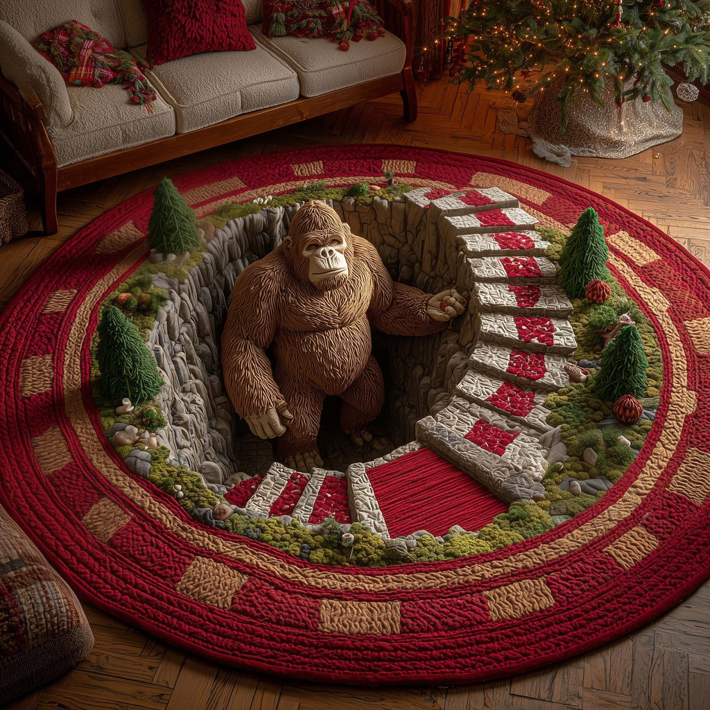 Forest Giant Round Mat Rug - Nature Design | Serene Home Decor