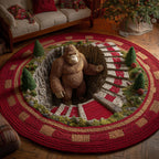 Forest Giant Round Mat Rug - Nature Design | Serene Home Decor