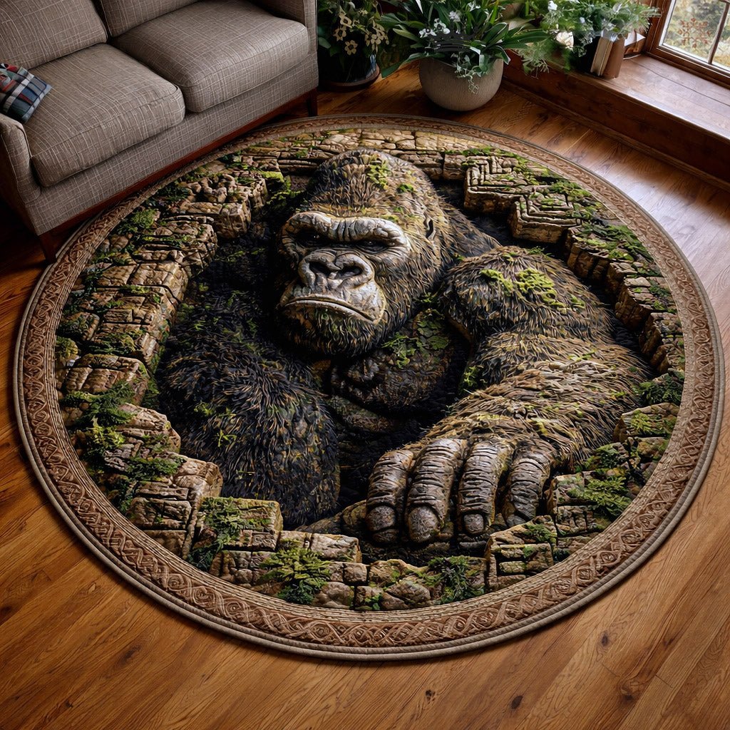 Forest Giant Round Mat Rug - Nature Design | Serene Home Decor