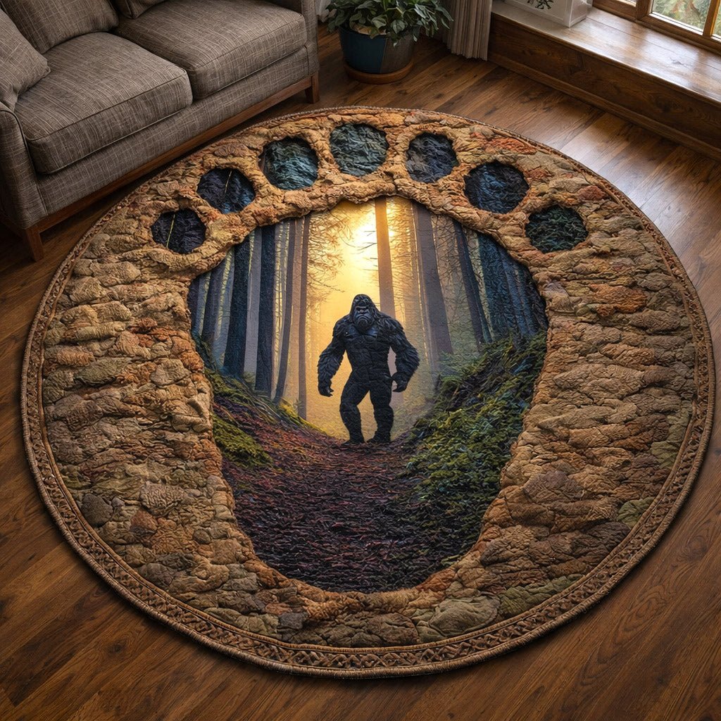 Forest Giant Round Mat Rug - Nature Design | Serene Home Decor