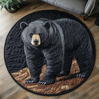 Forest Giants Round Mat Rug - washable non-slip printed rug