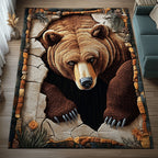 Forest Guardian area rug in a living room
