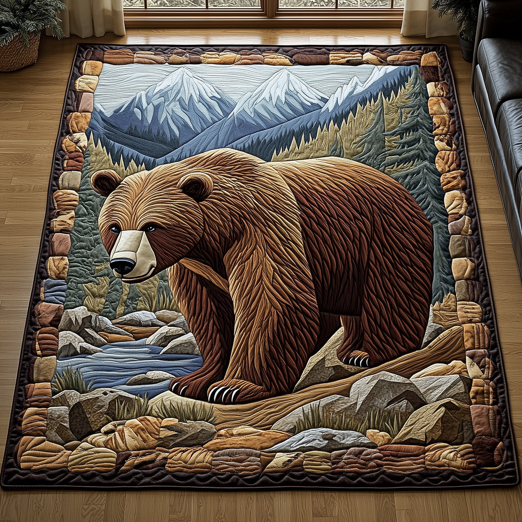 Forest Guardian area rug in a living room