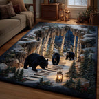 Forest Guardian area rug in a living room