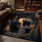 Forest Guardian area rug in a living room