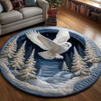 Forest Guardian Round Mat Rug - Nature Design | Serene Home Decor