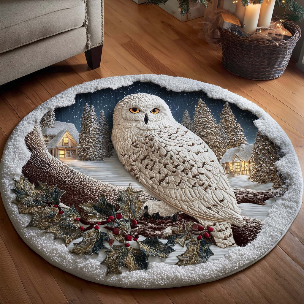 Forest Guardian Round Mat Rug - Nature Design | Serene Home Decor