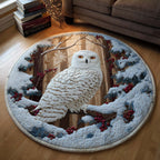 Forest Guardian Round Mat Rug - washable non-slip printed rug