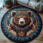 Forest Guardian Round Mat Rug - Nature Design | Serene Home Decor