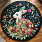Forest Hopper Round Mat Rug - washable non-slip printed rug
