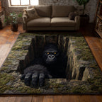 Forest Legend area rug in a living room